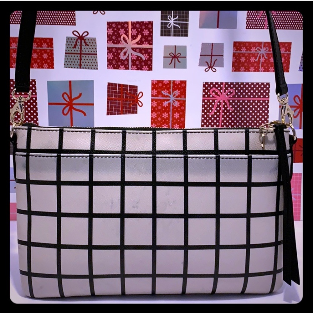 GentlyUsed FOSSIL Plaid CrossbodySling Bag.